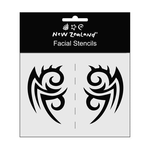 Stencils NZ Māori Facial 2pcs