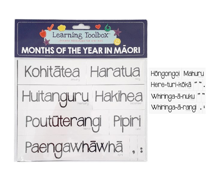Magnetic NZ Māori Months 21pcs